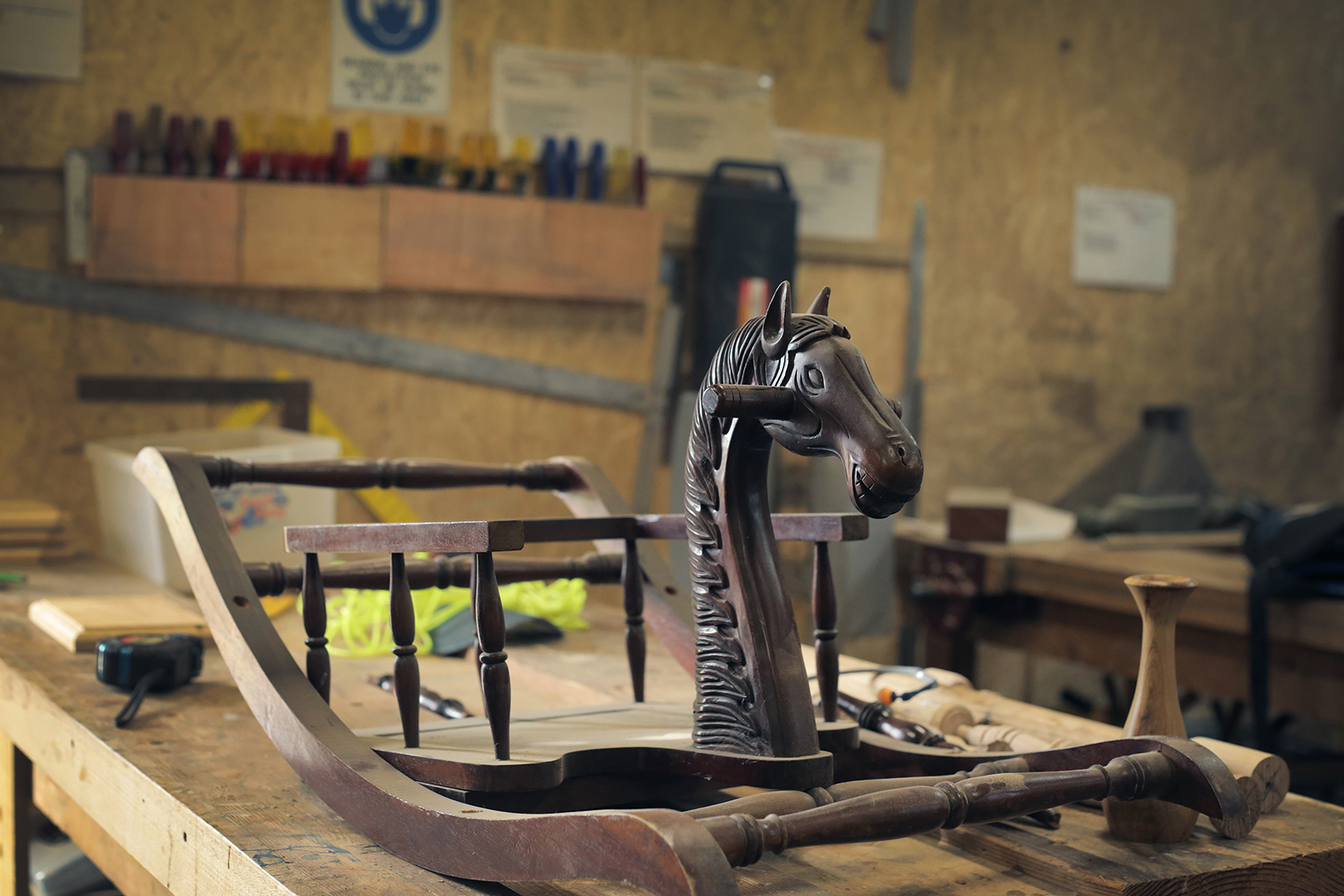 Rocking horse - at Korumburra Mens Shed