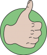 thumbs up green
